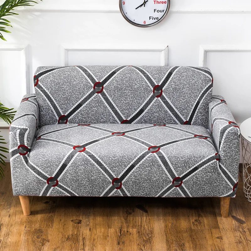 

Elasticity Simple Pastoral Style Sofa Cover Full Cover All Edges Included Anti-slip Fabric Sofa Cushion Combination European Sty