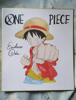 

hand drawn Eiichiro Oda ONE PIECE Shikishi Art Board autographed 27*24 0320B