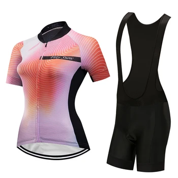 

Women's cycling jersey set 2020 summer bib short sleeve bike clothes triathlon suit mtb maillot bicycle clothing kit wear outfit