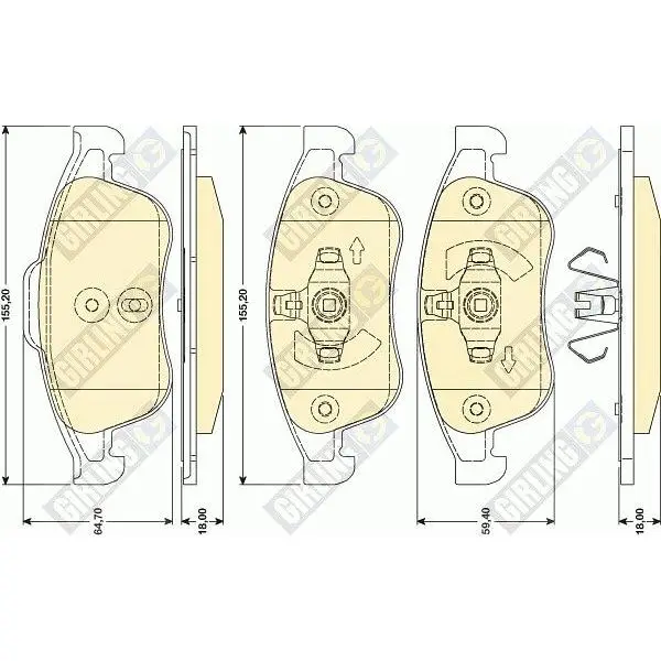 Колодки тормозные RENAULT DUSTER 10-/FLUENCE 10-/MEGANE III 08