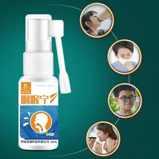 Throat Spray Chinese Natural Plant Herbal Effectively Relieve Sore Throat Inflammation 5