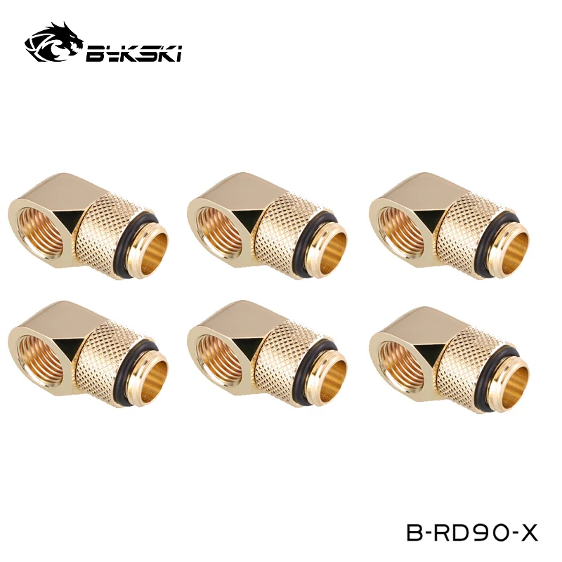 Rotary Computador Rígido Tubo Construir Cotovelo Acessórios Prata Preto Ouro Branco Prata Prata g1 B-rd90-x Pcs Bykski360 - Imagem 5