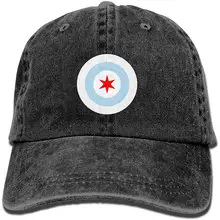 YELOFISH взрослая бейсбольная Регулируемая Кепка из хлопка с флагом Чикаго