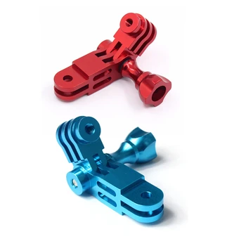

2 Pcs CNC Aluminium Alloy Three-Way Pivot Arm Mount Adapter for GOPRO Hero 1 2 3 3+ 4 5 Session/Xiaomi Yi/SJ/GitUp Sport Camera