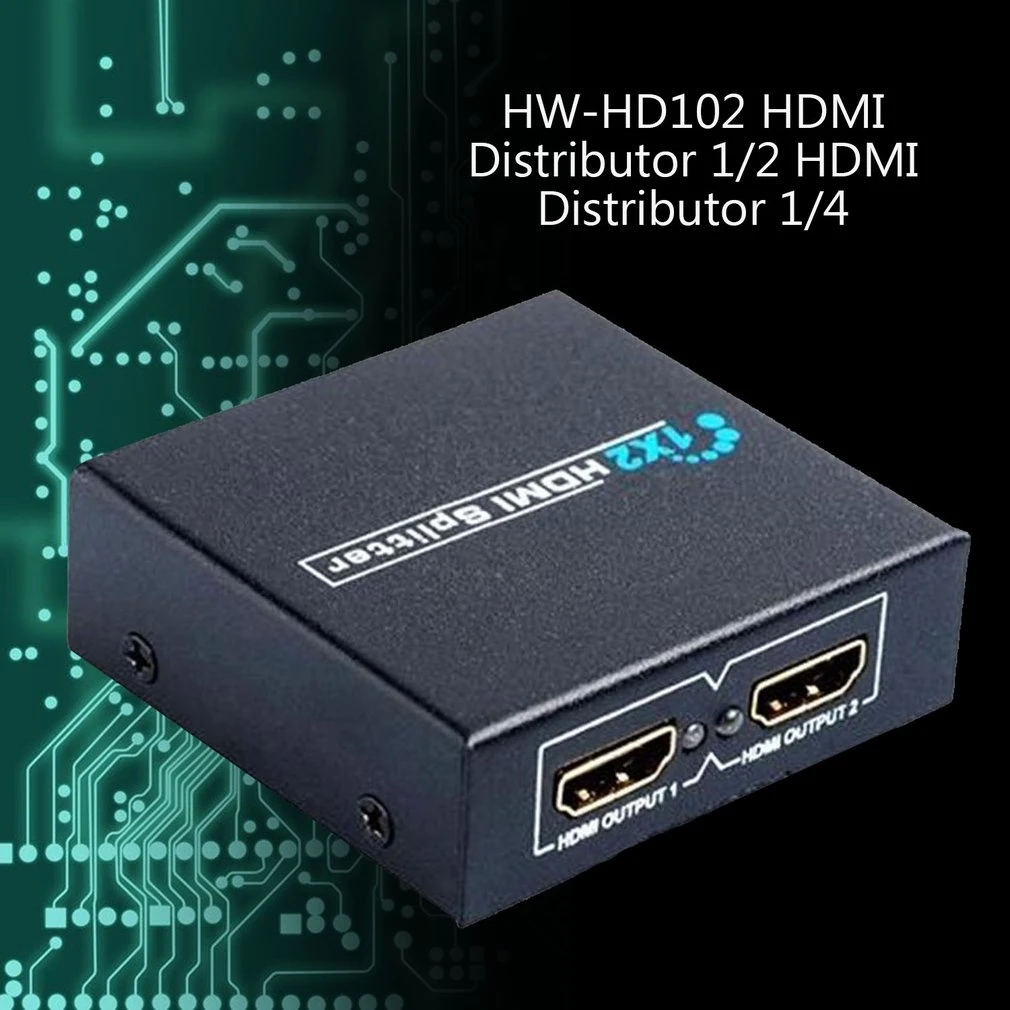 1x2 HDMI коммутатор 1x2 HDMI сплиттер HDMI Порт Автоматический коммутатор Поддержка 3D Full HD1080P для ПК HDTV DVD HDPS3