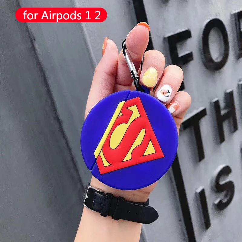 Мультяшные беспроводные наушники чехол для apple airpods 1 2 силиконовая мягкая кожаная гарнитура коробка для Airpods аксессуары Аниме Мальчики крышка - Цвет: 168