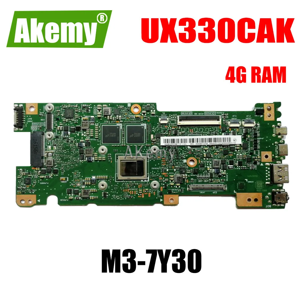 UX330CAK MB._ 4G/RAM для For Asus ZenBook UX330CA UX330C UX330 материнская плата ноутбука M3 7Y30 тест 100%