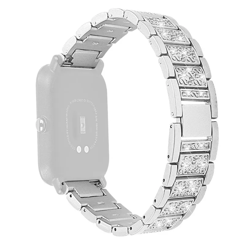 HIPERDEAL Смарт аксессуары Amazfit Bip замена металлический кристалл ремешок для часов Ремешок Для Xiaomi Huami Amazfit Bip Молодежные часы