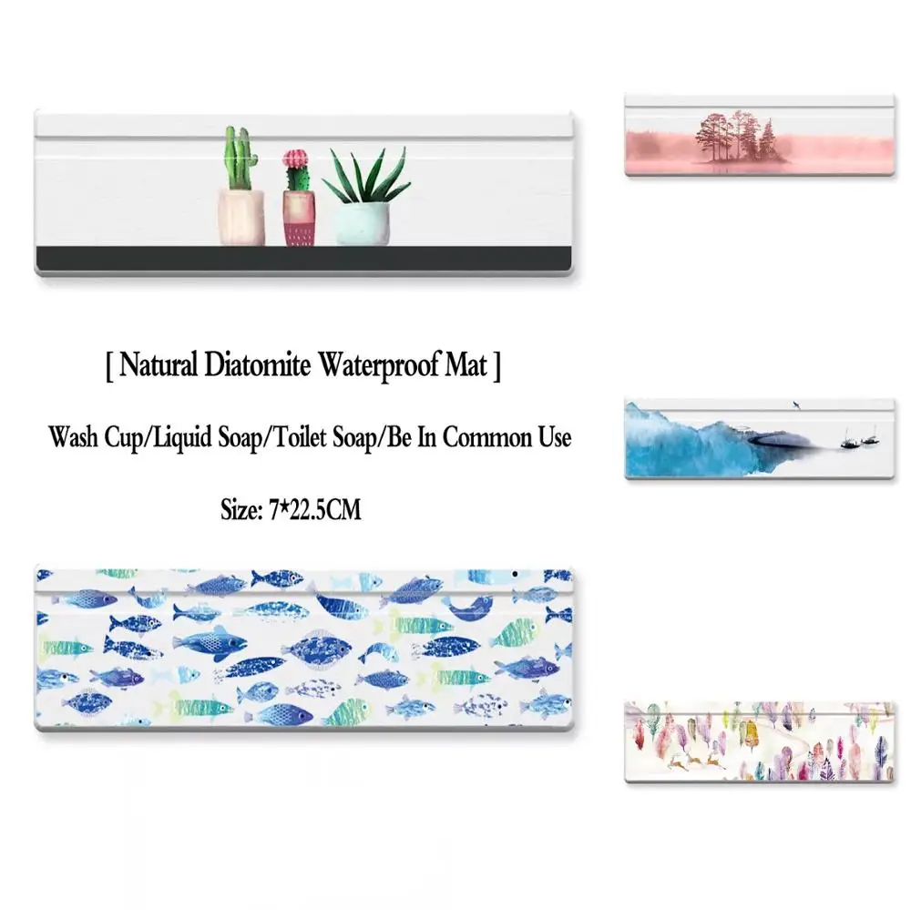Натуральный диатомит водонепроницаемый коврик для мгновенного поглощения воды