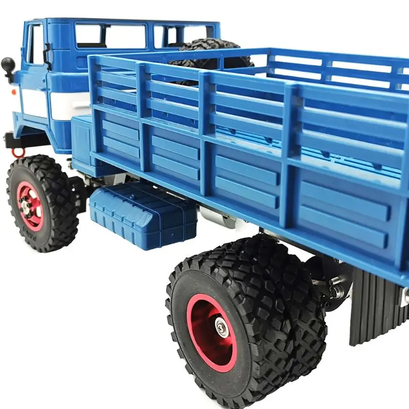 Metal Wheel Rim with Rubber Tire Upgraded Spare Parts for WPL Henglong C14 C24 4x4 Truck Crawler R7RB