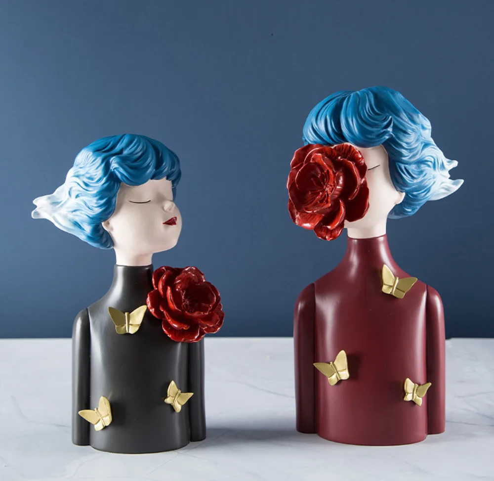 

Креативная статуя-бабочка, скульптура, Современное украшение, искусство из смолы ручной работы, аксессуары для дома, украшение для стола, по...