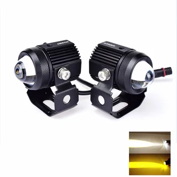 

Hot sale led fog light for Motorcycle Motorbike ATV SUV Tractor Yacht laser gun dual color Hi/Lo