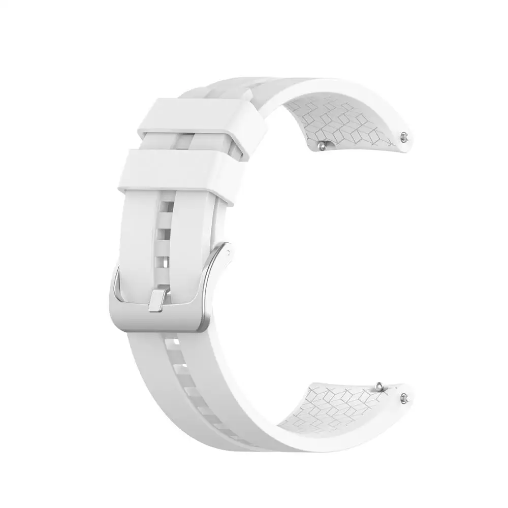 Newcool мягкий силиконовый спортивный ремешок для huawei Watch GT 2 42 мм Смарт-часы GT2 42 ремешок Регулируемая петля сменный Браслет - Цвет: white