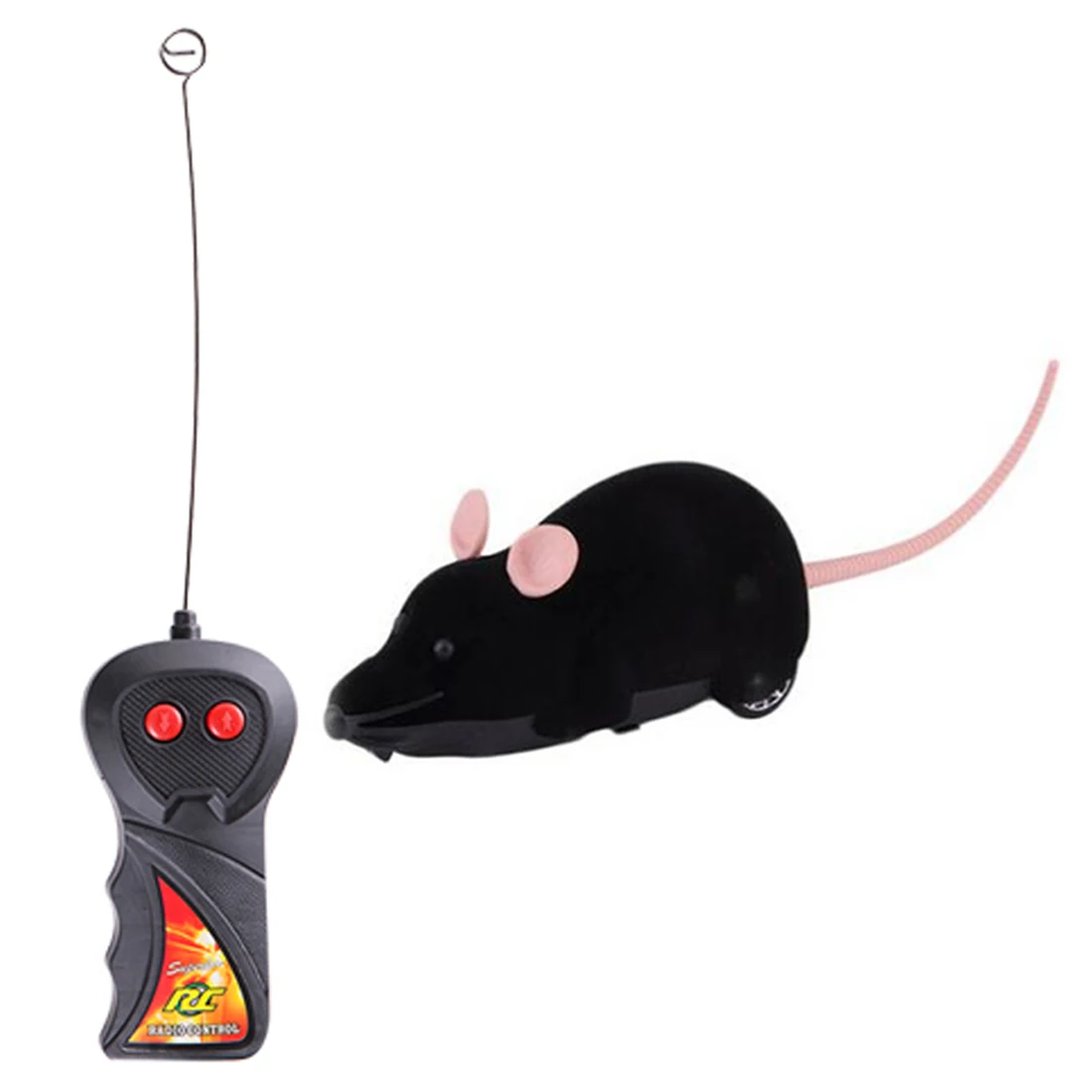 black Новые игрушки-мышки, беспроводные радиоуправляемые мышки для котов, игрушки с дистанционным управлением, ложная мышь, новинка, радиоуправляемая кошка, забавные игрушки-мыши для кошек - Цвет: black