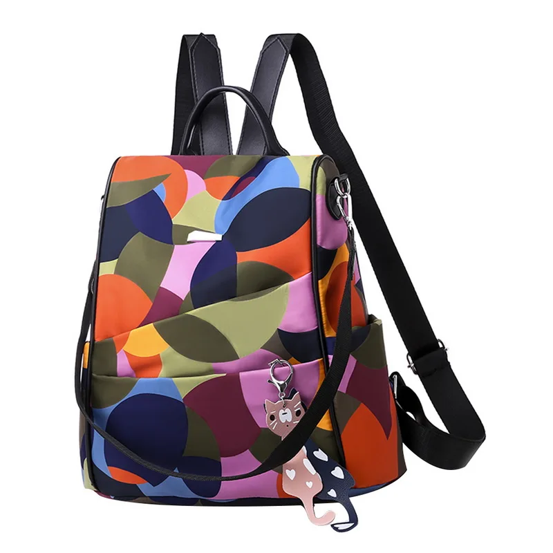 WENYUJH, новинка, женский рюкзак с защитой от кражи, модный простой Одноцветный Школьный рюкзак, сумка через плечо из ткани Оксфорд