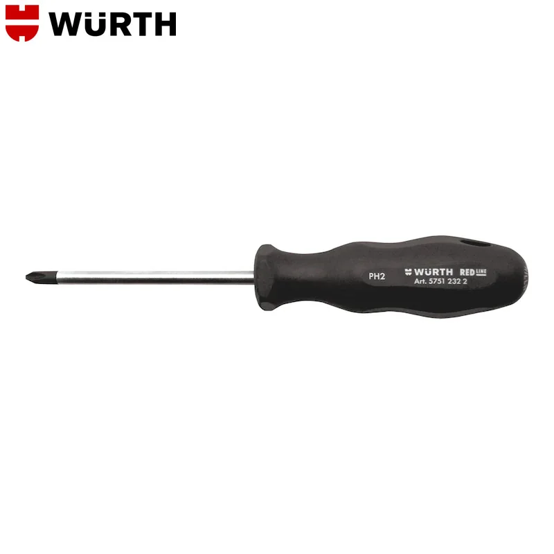 Wurth Screwdriver PH Round Blade Red Line SVCM Cross Screwdriver Alloy