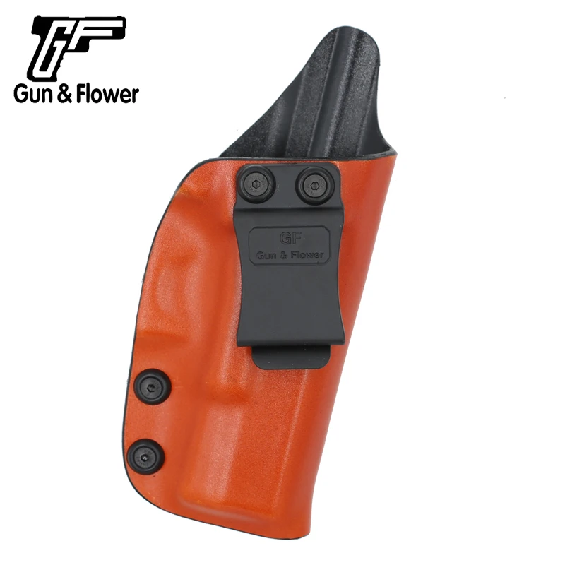 Пистолет с цветочным рисунком Glock 17/22/31 пистолет кожа снаружи Kydex интерьер Чехол-кобура с открытым верхом Kydex Чехол Пистолет Аксессуары