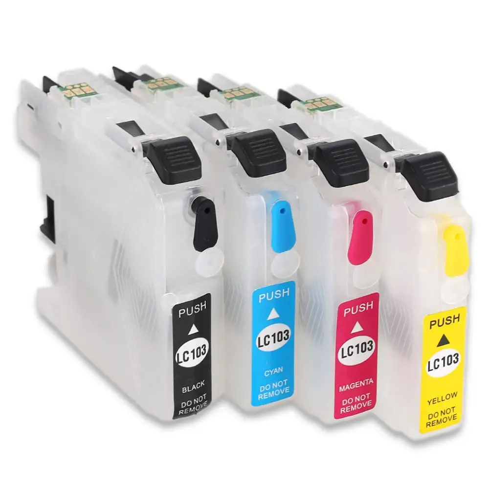 LC123 Refillable Ink cartridge For Brother MFC J4410DW J4510DW J4610DW J4710DW J470DW J6920DW