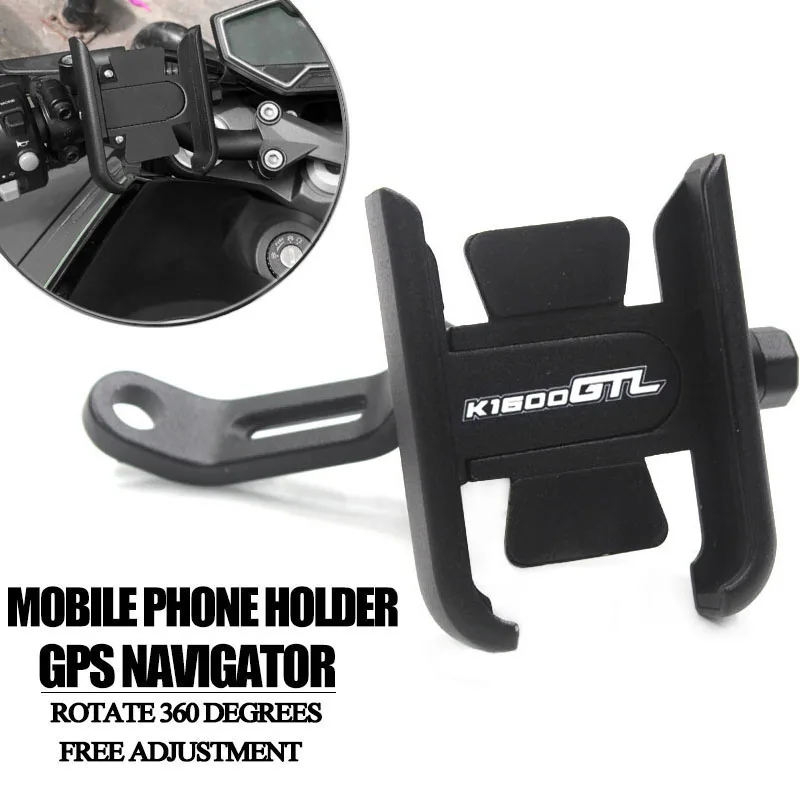 

K 1600 GTL For BMW K1600GTL 2011-2021 2020 2019 2018 Motorcycle CNC Aluminum Handle Bar Mobile Phone Bracket GPS Stand Holder