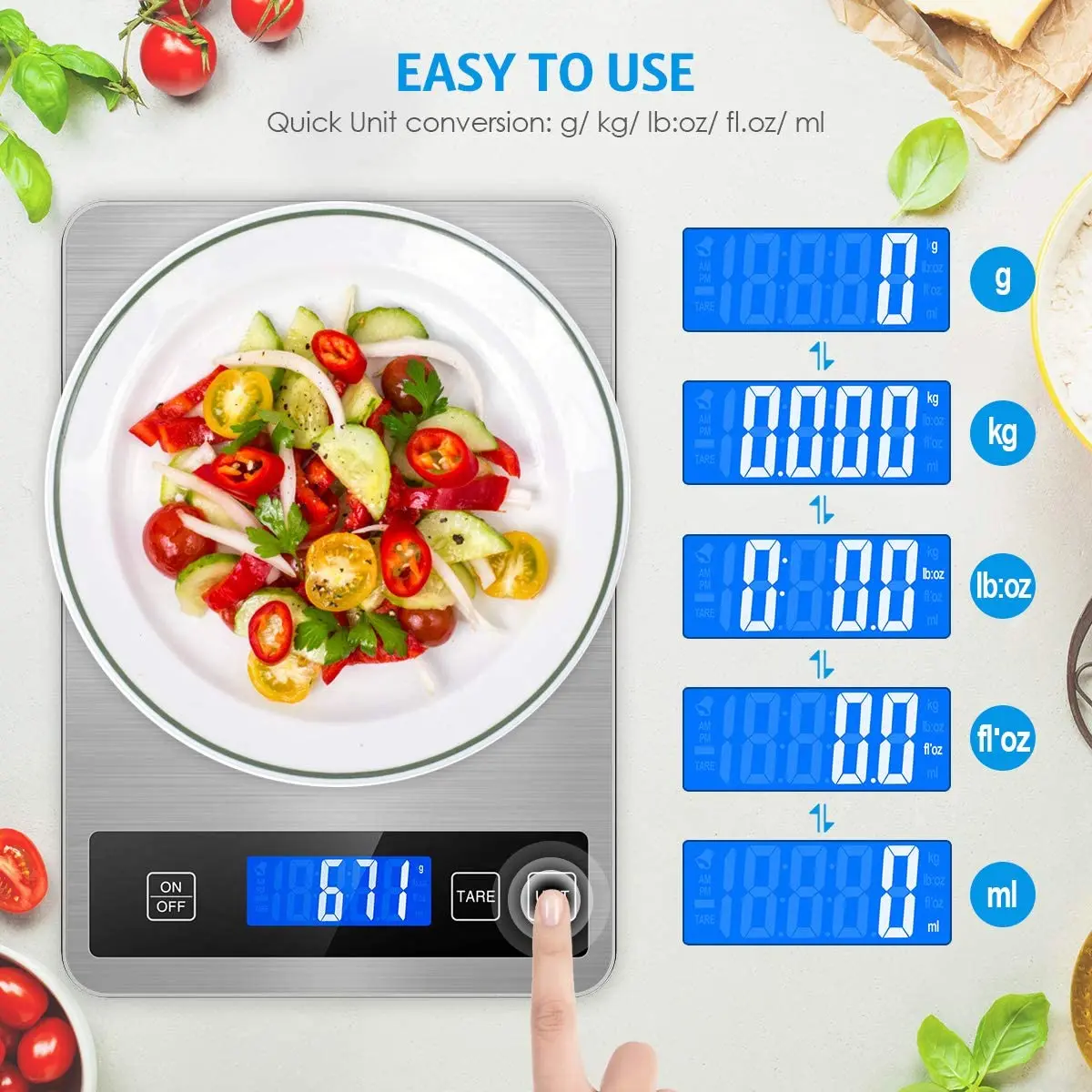 Stainless Steel Kitchen Scale  Stainless Steel Food Scale - Food Scale  1g-15kg - Aliexpress