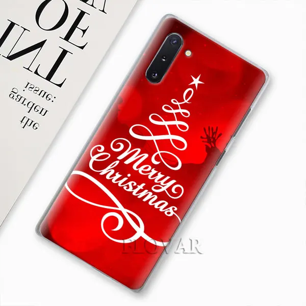 Счастливый новогоднее; рождественское чехол для samsung Galaxy Note 10 плюс 8 9 S10 S9 плюс S10e A30 A40 A50 A70 жесткий чехол - Цвет: 009