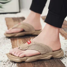 Новинка года; стильные мужские Вьетнамки; летние сандалии; нескользящие шлепанцы; модные мужские сандалии в Корейском стиле