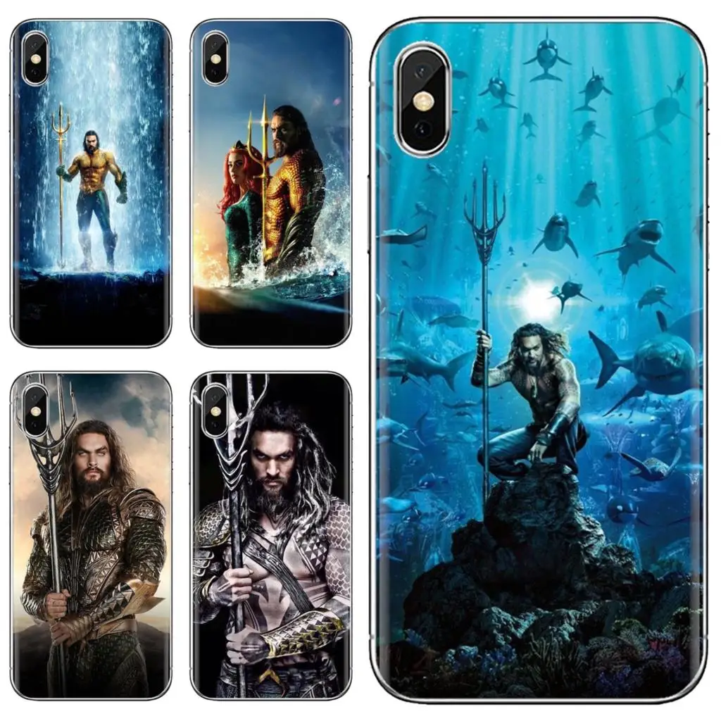 Оригинальный силиконовый чехол для телефона DC Comics фильм Aquaman Xiaomi Redmi 4A 7A S2 Note 8 3 3S 4