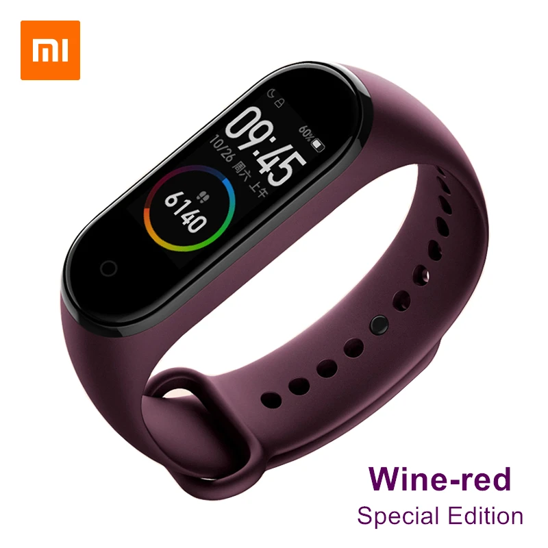 Xiaomi Mi Band 4 Wine-red Limited Edition Color Original Wrist Strap Tpu  Bracelet For Xiaomi Miband 3 4 Nfc Smart Wristband - Smart Accessories -  AliExpress