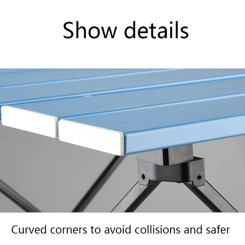 Портативный складной стол для кемпинга, походов, путешествий, пикника на открытом воздухе, ультра-легкий пляжный стул из сплава Al