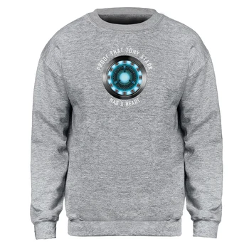 

Reactor Mens Streetwear Crewneck Hoodie Proof That Tony Starr Has A Heart Jumper Tracksuit 2020 Warm Sweatshirt Hoody Street Top