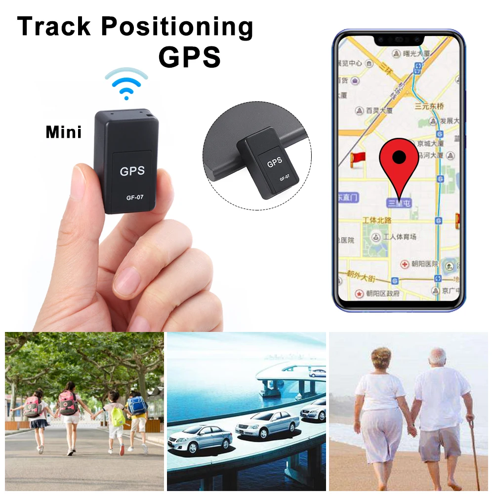 GF07 Mini Sim Kaart Gps Tracker Real Time Auto Vrachtwagen