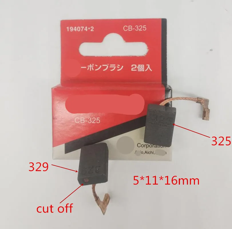 Сменные угольные щетки для MAKITA CB-325 CB-329 CB-318 9556NB 9556HN 9558HN 9557NB 9557HN 9556HNG 9553HN 9555HN 9553NB 9555 |