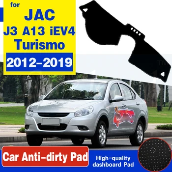 

For JAC J3 A13 iEV4 Turismo 2012~2019 Anti-Slip Mat Dashboard Cover Pad Sunshade Dashmat Protect Carpet Car Rug Accessories 2013