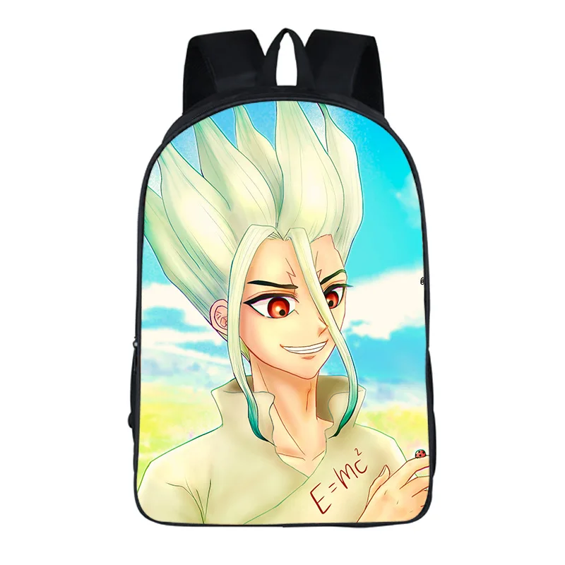 Аниме Dr. STONE Ishigami Senku хром Косплей conviviality фестиваль играет для взрослых мальчиков и девочек одежда на молнии дышащая сумка на плечо