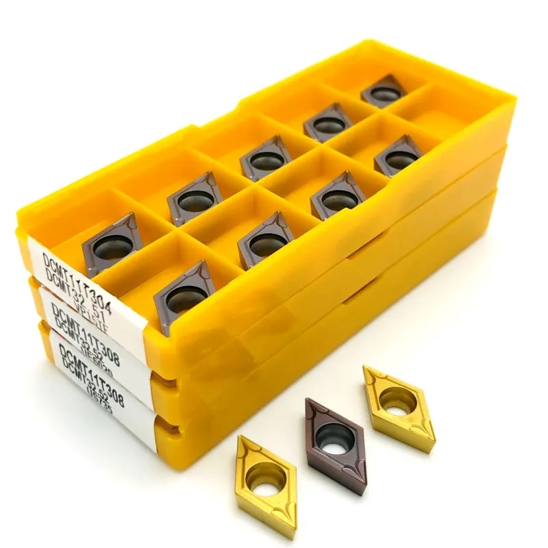 Твердосплавный инструмент DCMT070204 DCMT11T304 DCMT11T308 токарный с ЧПУ DCMT 070204 из твердого