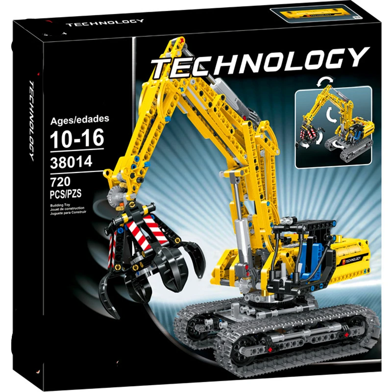 Technic автомобиль совместим с Technic 42006 модель грузовика строительные блоки мальчики подарки на день рождения игрушки для детей