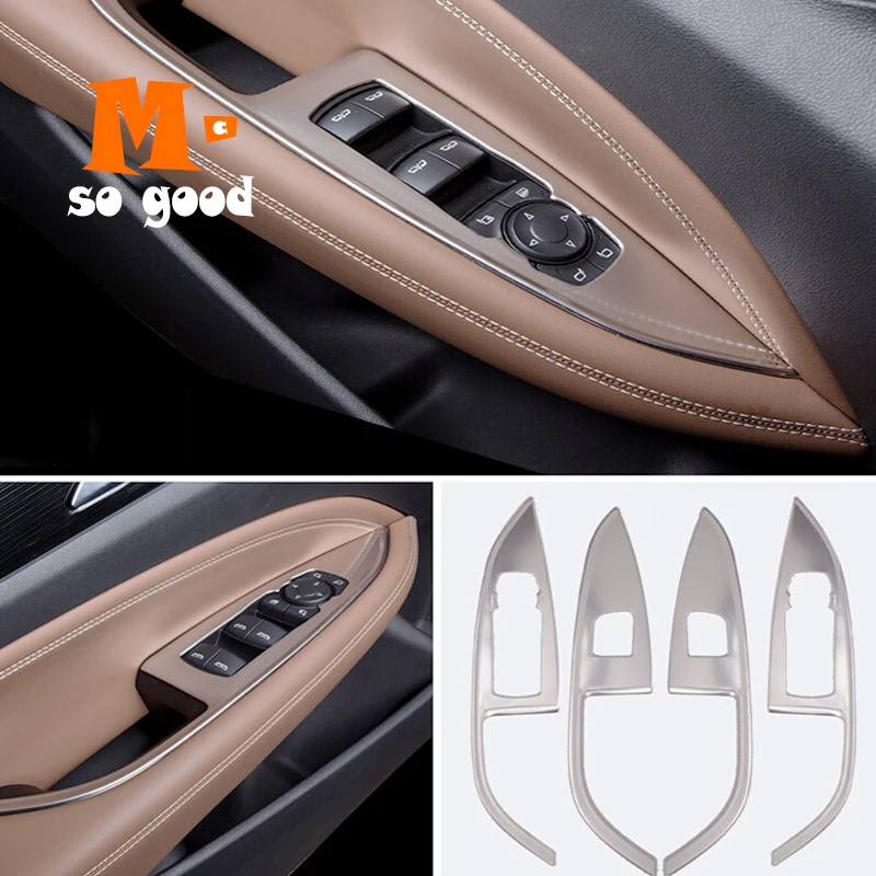 Нержавеющая сталь для Opel Insignia Автомобильная Дверь Окно Стекло Лифт панель управления Крышка отделка авто аксессуары