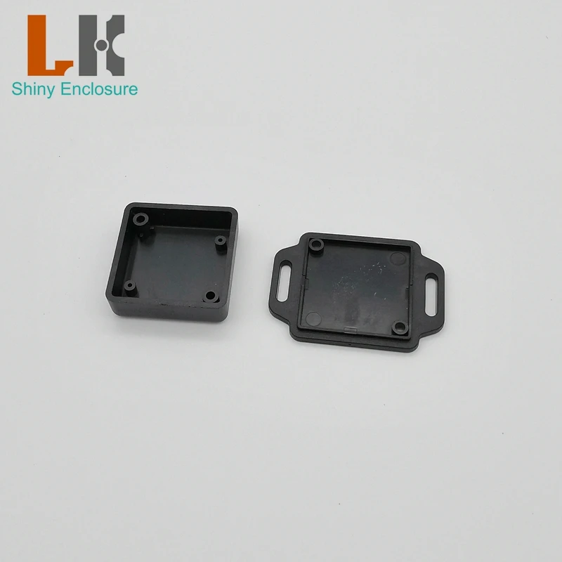 Compact ABS Plastic Project Box in Black/Beige - Durable Housing