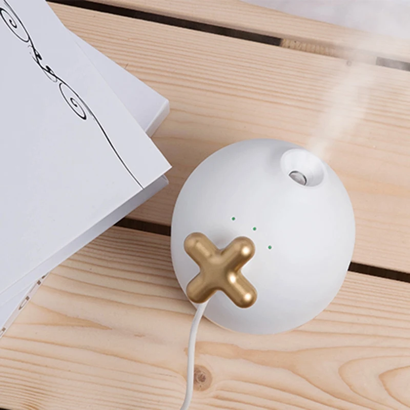 HOT!-220Ml Air Humidifier Creative X Switch Timer Ultrasonic USB Aroma Essential Oil Diffuser Mist Maker Car Fogger with LED Lig