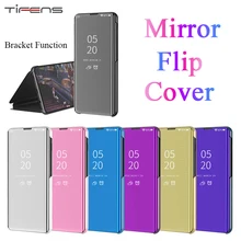 Case For Samsung S8 S9 S10 Plus 5G S10E Note 10 + 9 8 A10 A20 E A30 A40 A50 A60 A70 A80 A90 Mirror Leather Flip 360 Full Cover