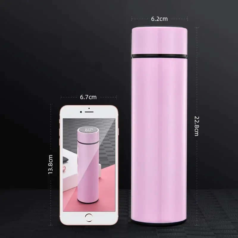 320ml Smart Temperature Display Heating Thermos Keep Warm Hand Cup Double  Wall Stainless Steel Vacuum Flask Thermo Mug - Vacuum Flasks & Thermoses -  AliExpress