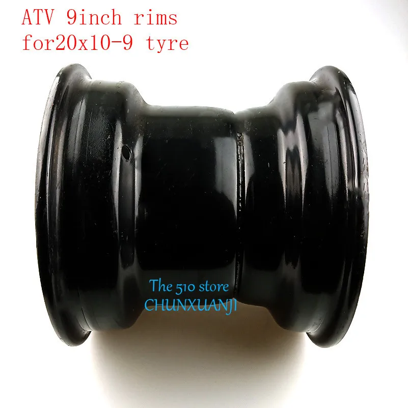 Dimensioni 9 Pollici Mozzo Ruota Sottovuoto Accessori Atv 20X10-9 Cerchio In Ferro Per 4 Go-Kart Moto Cross Country