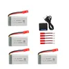 3.7V 1200mah lipo Battery +5 in 1 charger for HQ859B HQ898B H11D H11C T64 T04 T05 F28 F29 T56 T57 Drone 903052 battery ► Photo 2/6