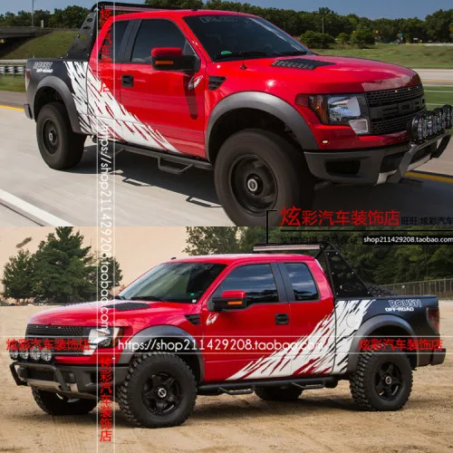 Автомобильные наклейки для Ford Raptor F150, внешний вид всего тела, модифицированные наклейки RANGER, автомобильные наклейки, внедорожные наклейки для кузова - Название цвета: M