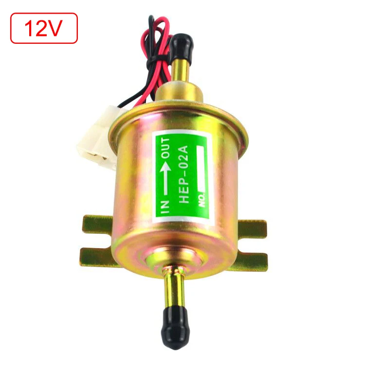 12V Gold Lzone-температура в виде бабочек, новинка, 12 V/24 V электрический топливный насос низкого Давление болт крепления провода дизель HEP-02A для автомобильного карбюратора мотоцикла ATV - Цвет: 12V Gold