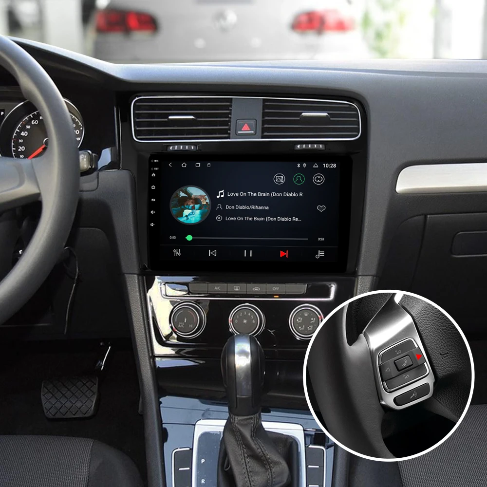 Isudar 1 Din Авто Радио Android 9 для VW/Volkswagen/Golf 7 Автомобильный мультимедийный видео gps Восьмиядерный ОЗУ 2 Гб ПЗУ 32 Гб Камера USB DVR FM