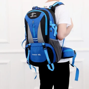 

40L mountaineering bag with rain cover for men and women waterproof travel backpack male large spacious camping hiking backpack