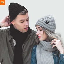 3 цвета Xiaomi MIjia Youpin FO модный Теплый Бархатный вязаный шарф и шапка теплый и уютный для пары