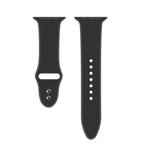 black Силиконовый ремешок для Apple Watch 4, 5, 44, 40 мм, спортивный ремешок iwatch series 3, 2, 1, 42 мм, 38 мм, браслет на запястье, ремешок для часов - Цвет ремешка: black