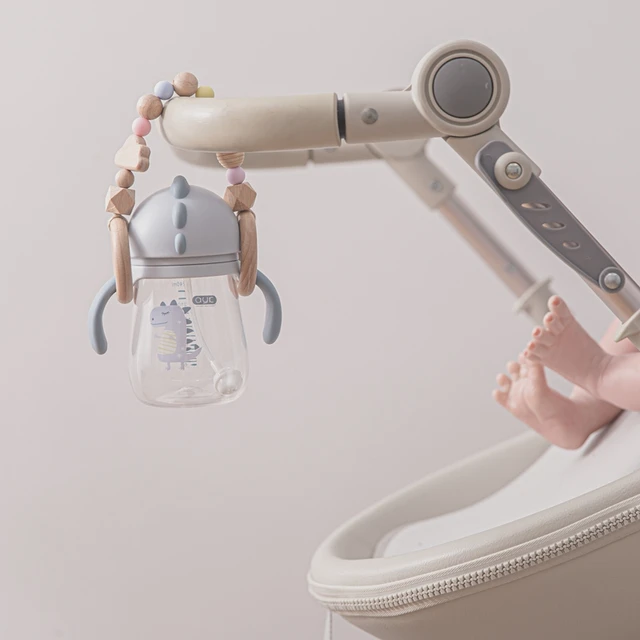 1pc Baby Pacifier Clip Chain Bottle Dummy Holder For Nipples Pacifier Clips Stroller Accessories Holder Adjustable Wooden Chains 5